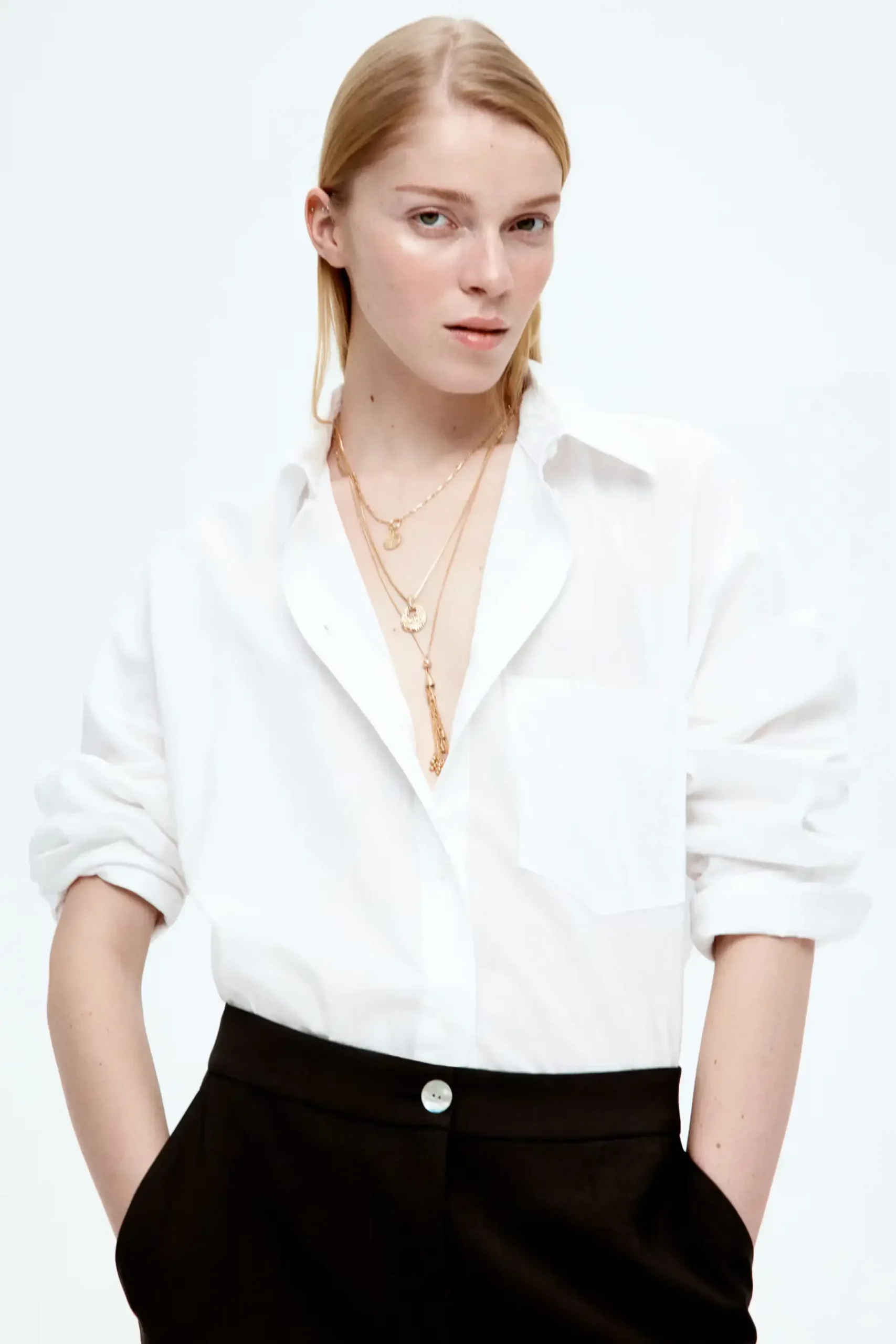 Tailored Wide-Leg Trousers