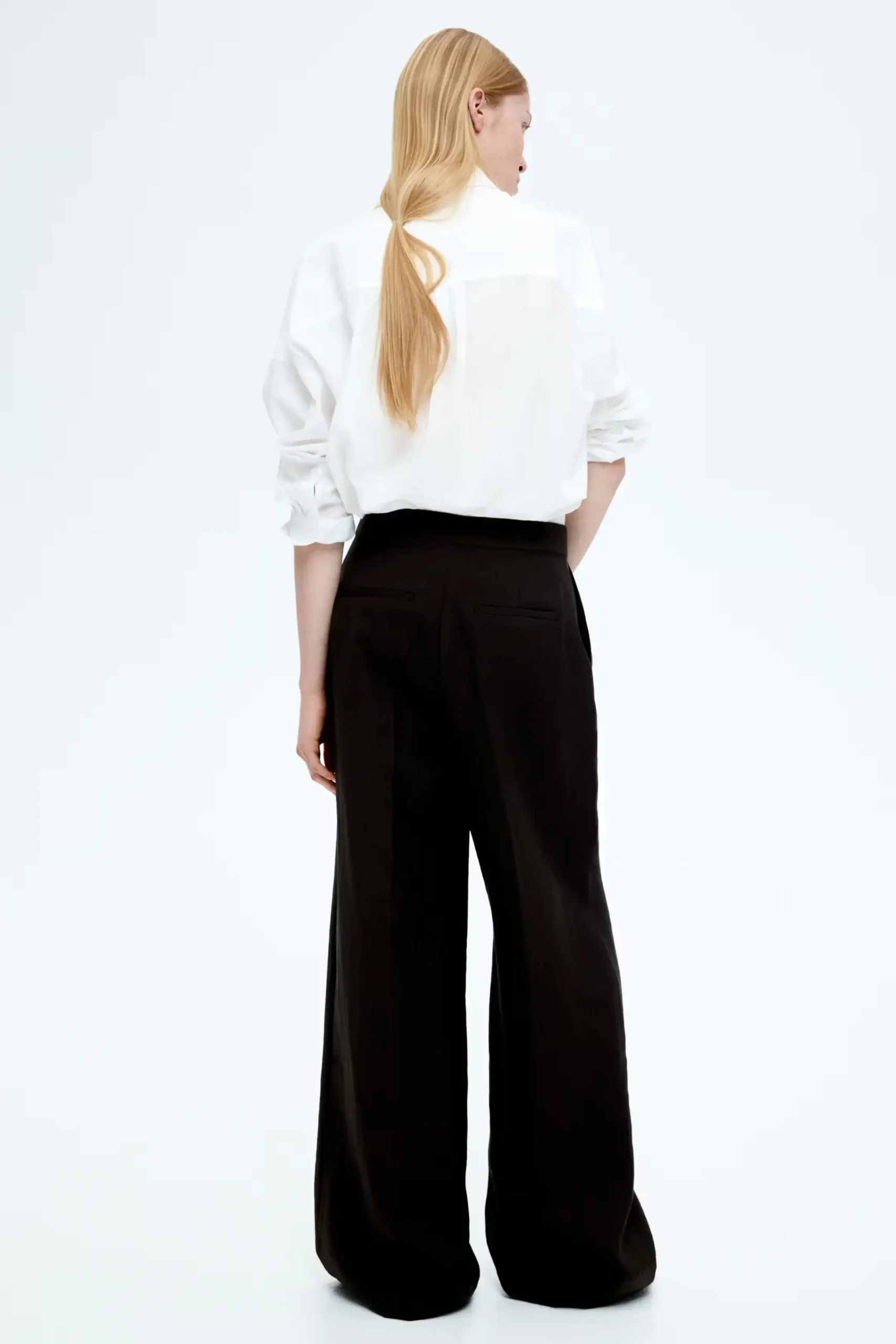 Tailored Wide-Leg Trousers